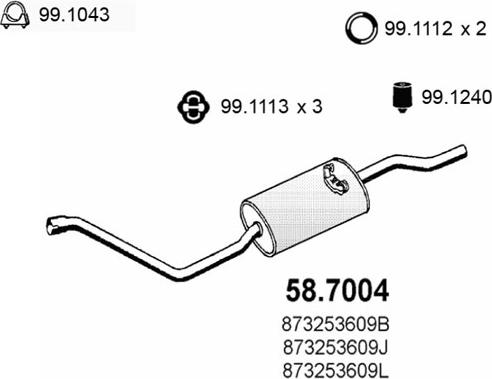 ASSO 58.7004 - End Silencer car-mod.net