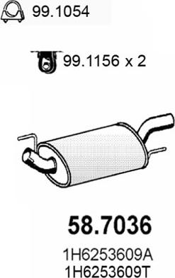 ASSO 58.7036 - End Silencer car-mod.net