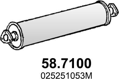 ASSO 58.7100 - End Silencer car-mod.net