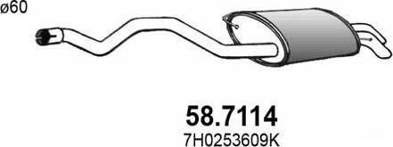 ASSO 58.7114 - End Silencer car-mod.net