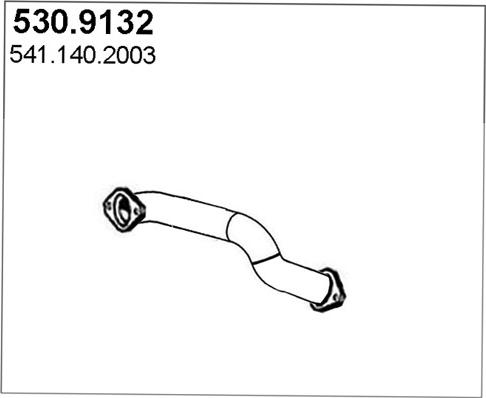 ASSO 530.9132 - Exhaust Pipe car-mod.net