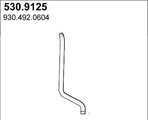 ASSO 530.9125 - Exhaust Pipe car-mod.net