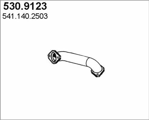 ASSO 530.9123 - Exhaust Pipe car-mod.net