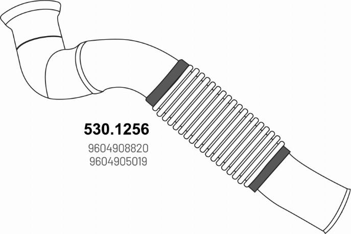 ASSO 530.1256 - Exhaust Pipe car-mod.net