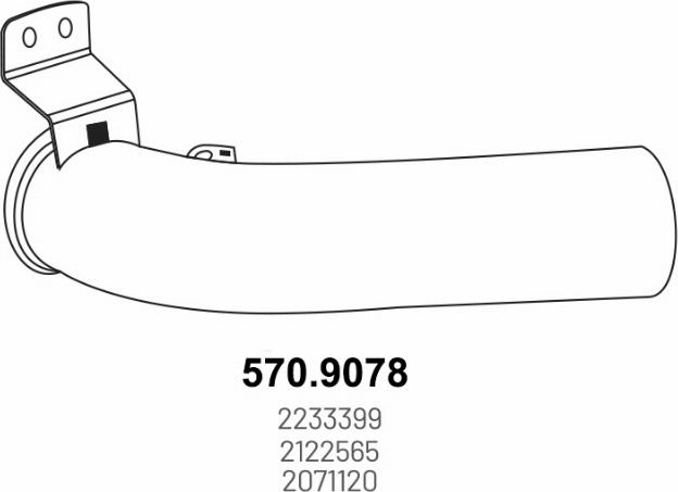 ASSO 570.9078 - Exhaust Pipe car-mod.net