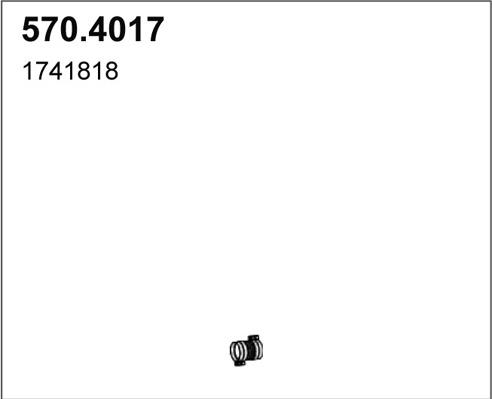 ASSO 570.4017 - Flex Hose, exhaust system car-mod.net