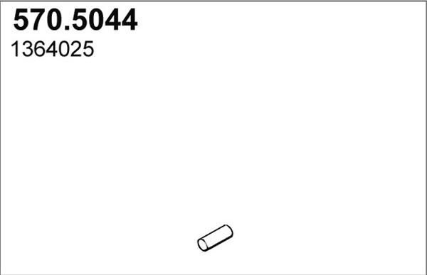 ASSO 570.5044 - Exhaust Pipe car-mod.net