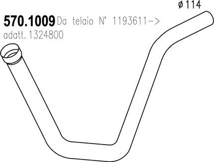 ASSO 570.1009 - Exhaust Pipe car-mod.net