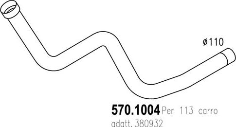 ASSO 570.1004 - Exhaust Pipe car-mod.net