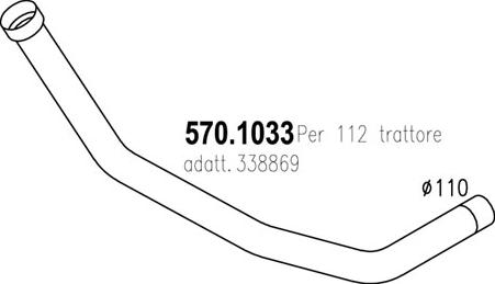 ASSO 570.1033 - Exhaust Pipe car-mod.net
