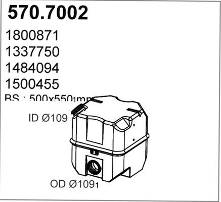 ASSO 570.7002 - Middle / End Silencer car-mod.net