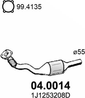 ASSO 04.0014 - Catalytic Converter car-mod.net