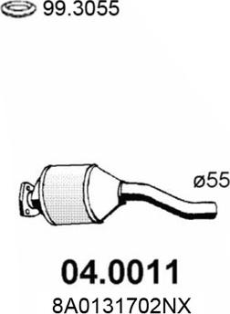 ASSO 04.0011 - Catalytic Converter car-mod.net