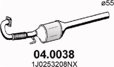 ASSO 04.0038 - Catalytic Converter car-mod.net