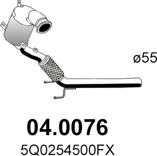 ASSO 04.0076 - Catalytic Converter car-mod.net