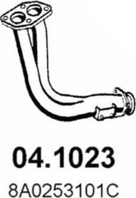 ASSO 04.1023 - Exhaust Pipe car-mod.net