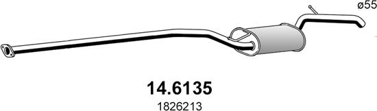 ASSO 14.6135 - Middle Silencer car-mod.net