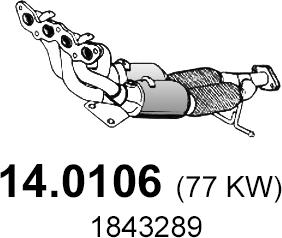 ASSO 14.0106 - Catalytic Converter car-mod.net