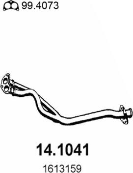 ASSO 14.1041 - Exhaust Pipe car-mod.net
