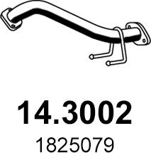 ASSO 14.3002 - Exhaust Pipe car-mod.net