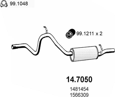 ASSO 14.7050 - End Silencer car-mod.net