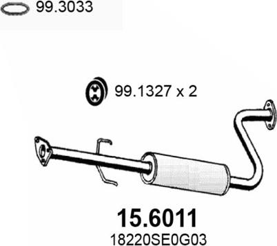 ASSO 15.6011 - Middle Silencer car-mod.net