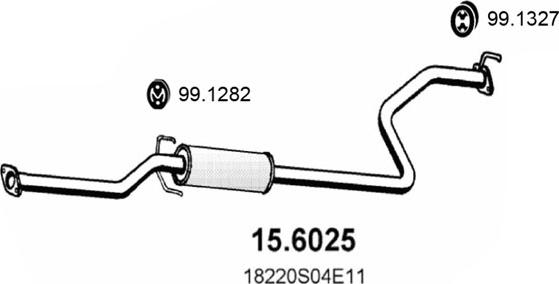 ASSO 15.6025 - Middle Silencer car-mod.net