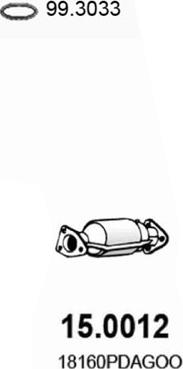 ASSO 15.0012 - Catalytic Converter car-mod.net