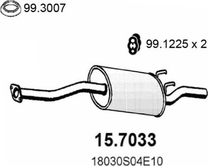 ASSO 15.7033 - End Silencer car-mod.net
