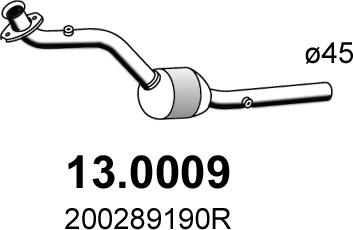 ASSO 13.0009 - Catalytic Converter car-mod.net
