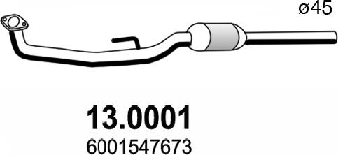 ASSO 13.0001 - Catalytic Converter car-mod.net