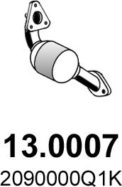 ASSO 13.0007 - Catalytic Converter car-mod.net