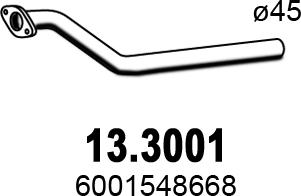 ASSO 13.3001 - Exhaust Pipe car-mod.net