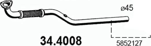 ASSO 34.4008 - Exhaust Pipe car-mod.net
