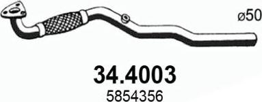 ASSO 344003 - Exhaust Pipe car-mod.net