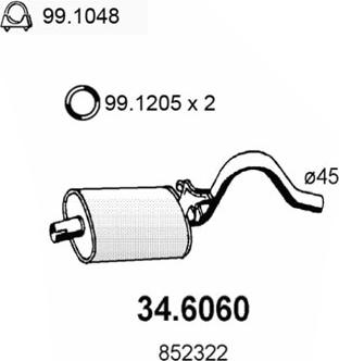 ASSO 34.6060 - Middle Silencer car-mod.net
