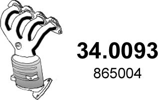 ASSO 34.0093 - Catalytic Converter car-mod.net