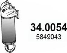 ASSO 34.0054 - Catalytic Converter car-mod.net