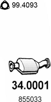 ASSO 34.0001 - Catalytic Converter car-mod.net