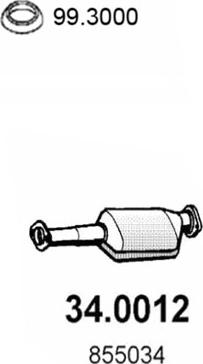 ASSO 34.0012 - Catalytic Converter car-mod.net
