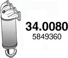 ASSO 34.0080 - Catalytic Converter car-mod.net