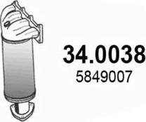 ASSO 34.0038 - Catalytic Converter car-mod.net