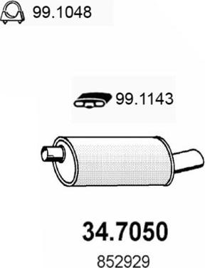ASSO 34.7050 - End Silencer car-mod.net