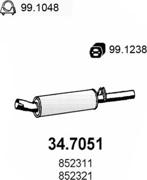 ASSO 34.7051 - End Silencer car-mod.net