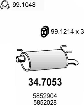 ASSO 34.7053 - End Silencer car-mod.net