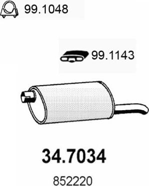 ASSO 34.7034 - End Silencer car-mod.net