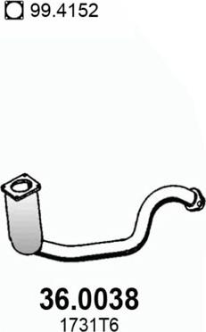 ASSO 36.0038 - Catalytic Converter car-mod.net
