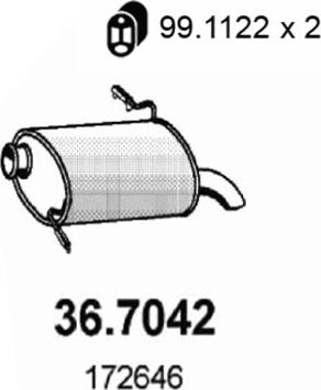 ASSO 36.7042 - End Silencer car-mod.net