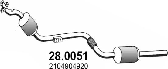 ASSO 28.0051 - Catalytic Converter car-mod.net