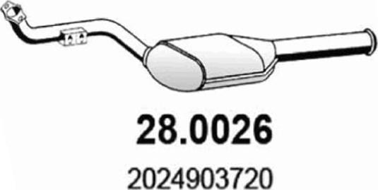 ASSO 28.0026 - Catalytic Converter car-mod.net